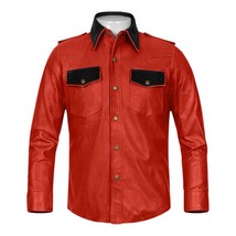 Boldly Stand Out Leather Shirts - $90.00