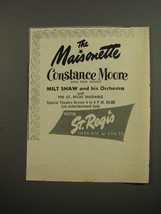 1953 Hotel St. Regis Advertisement - The Maisonette Constance Moore - £14.76 GBP