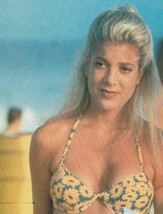 Tori Spelling teen magazine pinup clipping Japan swimsuit pool pix 90210... - $130.47 MXN