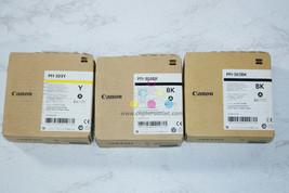 3 Canon PFI-303 Y,BK,BK Pigment Ink iPR TX-2000/TX-3000/TX4000 Same Day ... - £93.73 GBP
