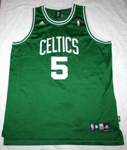 Adidas Boston Celtics Kevin Garnett #5 Men’s 2XL Sewn Green Jersey NBA S... - £55.25 GBP