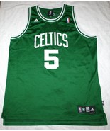 Adidas Boston Celtics Kevin Garnett #5 Men’s 2XL Sewn Green Jersey NBA S... - £54.26 GBP