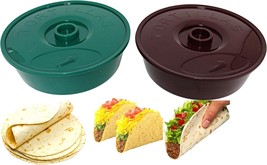 2-Pack Microwave Tortilla Warmers 8.5&quot; – BPA-Free Insulated Keepers – Re... - $12.86