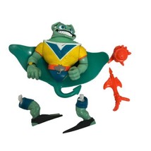 1990 Teenage Mutant Ninja Turtles RAY FILET Figure For Parts Playmates - £7.57 GBP
