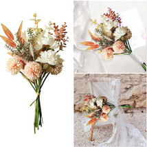 Artificial Flowers Rainbow Dandelion&amp;Peony Hydrangea Bouquet Wedding Dec... - $18.99