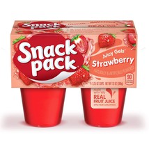 Snack Pack Juicy Gels Strawberry 3.25 Oz 4 Ct - $3.04