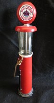 Roys Miniature RED CROWN Gasoline Pump 1980&#39;s 7 1/2&#39;&#39; Tall - $9.74