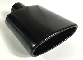 2.50&quot; Inlet Exhaust Tip 6.0 X 2.25&quot; Outlet 9.00&quot; Long Rolled Oval Angle ... - $44.49