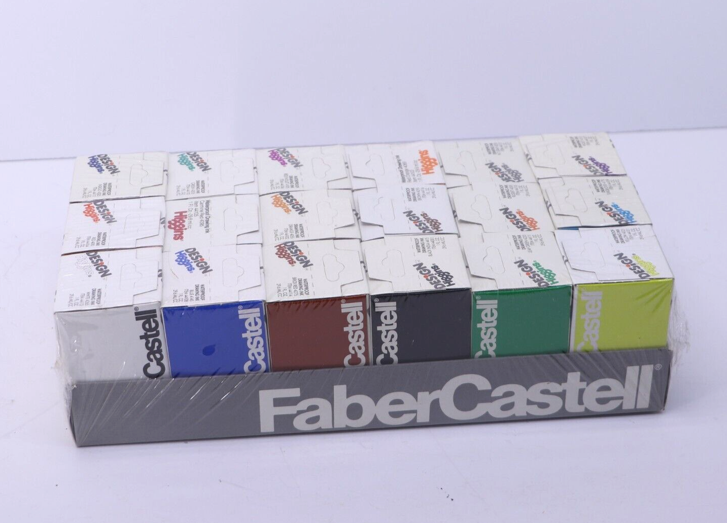 Vintage Faber Castell Design Higgins 18 Pack Waterproof Drawing Ink New Sealed - $98.99