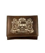 Thompson Irish Coat of Arms Rustic Leather Wallet - €21,26 EUR