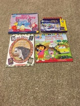 Blue&#39;s Clues Book Dora Book Hedgie Book and Leap Frog Game Book (Lot of 4) - £7.05 GBP