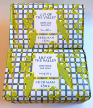 2x Beekman 1802 Lily Of The Valley Goat Milk Bar Soap 9 oz Each - £24.08 GBP