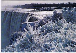 Postcard Niagara Falls Ontario Horseshoe Falls In Winter 4 x 6 - $2.75