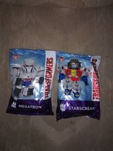 2 Wendys Kids Meal Transformers Toys Megatron Starscream Hasbro 2019 New Sealed - £15.02 GBP