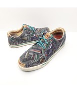 Twisted X Hooey Ladies Grey / Multi Slip On Lace Shoes WHYC003 Size 7 - $40.60 CAD
