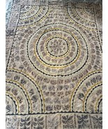 75&quot; X 66&quot; VINTAGE MIRROR EMBROIDERY RABARI ETHNIC DOOR WALL TRIBAL HANGING - $1,381.71 MXN