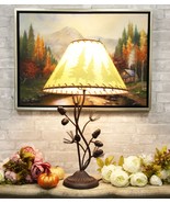 Large 27&quot;H Vintage Rustic Mountain Pinecone Pine Tree Needles Metal Tabl... - $1,900.49 MXN