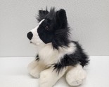 Ganz Webkinz HM413 Border Collie Puppy Dog Plush Black White 8&quot; NO CODE - £15.49 GBP