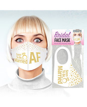 Soon To Be Married Af Face Mask - White - £5.89 GBP