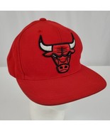 Chicago Bulls Mitchell &amp; Ness Hat Cap Snapback Embroidered Logos Wool Bl... - £12.52 GBP