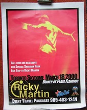 Ricky Martin Flyer Poster Toronto 2000 La Vida Loca 14*11 Inch Ets Party... - $19.75