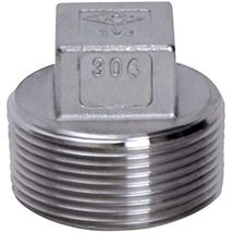 HEAD SQ PLUG 1&quot;THRD SS - $26.05 CAD