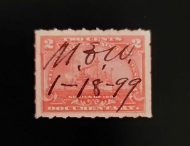 1898 2c U.S. Internal Revenue, Battleship, Documentary, Carm Rose Scott ... - $1.51