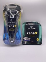 Deal Blade for Men Torq3 Razor, Lubricated Pivoting Head, 8 Blade Cartridges - £10.35 GBP