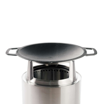 Ranger Wok + Hub, Cast Iron Cookware with Stainless Steel Hub for 6.5” Elevation - £217.04 GBP