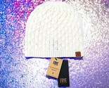 Frye Cable Knit Off White Beanie Hat One Size Acrylic Brand New With Tags - £27.45 GBP