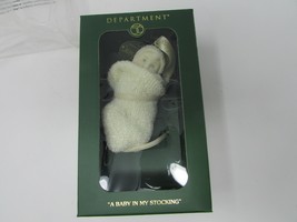 DEPT 56 69231 SNOWBABIES A BABY IN MY STOCKING ORNAMENT NEW SEALED  - $5.89
