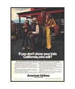 1973 American Airlines Vintage Print Ad Universal Studios Family Vacatio... - $10.97