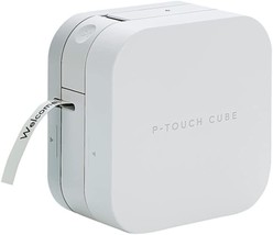 Brother P-Touch Cube Smartphone Label Maker, White, Bluetooth Wireless - $84.99