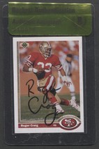 ROGER CRAIG SIGNED 1991 UD UPPER DECK CARD #143 SF 49ERS AUTO BECKETT BAS 3 - $735.63 MXN