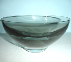 Kate Spade Lenox Castle Creek Smoke Grey Crystal Bowl 6.5&quot;W New - $34.90