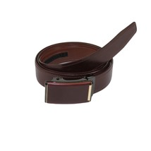 Men VALENTINI Leather Track Belt Adjustable Removable Buckle V502 Brown - $29.99