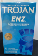 Trojan Condoms ENZ w/ Premium Lubricant, 12 Count, Exp: 08/1/2025 - £7.87 GBP