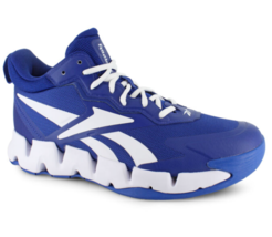 Reebok Zig Encore Mens White/Blue Synthetic Lace Up Lifestyle Sneakers S... - £40.79 GBP