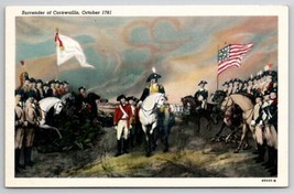 Surrender Of Cornwallis October 1781 Postcard C37 - £3.81 GBP