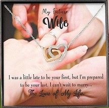 Future Wife Fiance Gift Your Last Inseparable Love Pendant 18k Rose Gold Finish  - £43.32 GBP