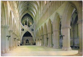 Postcard The Nave Wells Cathedral Somerset England UK - £1.71 GBP