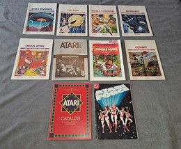 Lot of 10 Atari 2600 [Instruction Books Manuals Catalog Comic ONLY] NICE! - £15.00 GBP