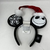 2024 Disney Parks Nightmare Before Christmas Santa Jack Sandy Ears Headband - £27.88 GBP