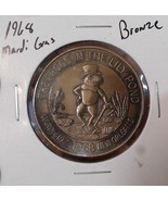 1968 Frog Lily Pond Bronze Mardi Gras Carnival Kings Doubloon - Heavy - $20.36 CAD