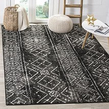 Safavieh Adirondack Collection 3&#39; X 5&#39; Black / Silver Adr111C Moroccan Boho - £30.36 GBP