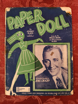 RARE Sheet Music Paper Doll Johnny Black Bing Crosby 1915 1930 - £12.68 GBP
