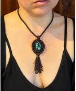 Peruvian Turquoise Macrame Necklace - $65.00