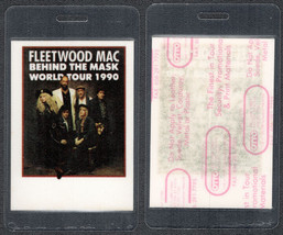 1990 Fleetwood Mac Laminated Cloth Backstage Pass from the &quot;Behind the M... - £8.31 GBP