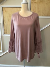 Infatuation Scoop Neck Womens Pink  Scoop Neck Blouse Sz Large NWT - $14.50
