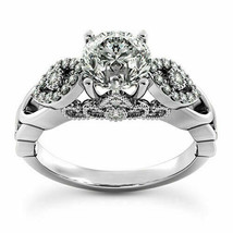 Round Cut 2.35Ct Simulated Diamond 925 Sterling Silver Engagement Ring Size 6.5 - £109.33 GBP